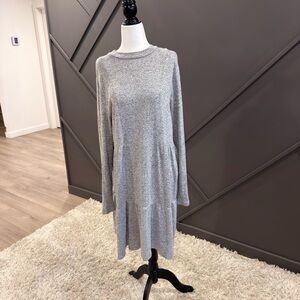 Vero Moda Heather Gray Long Sleeve Dress